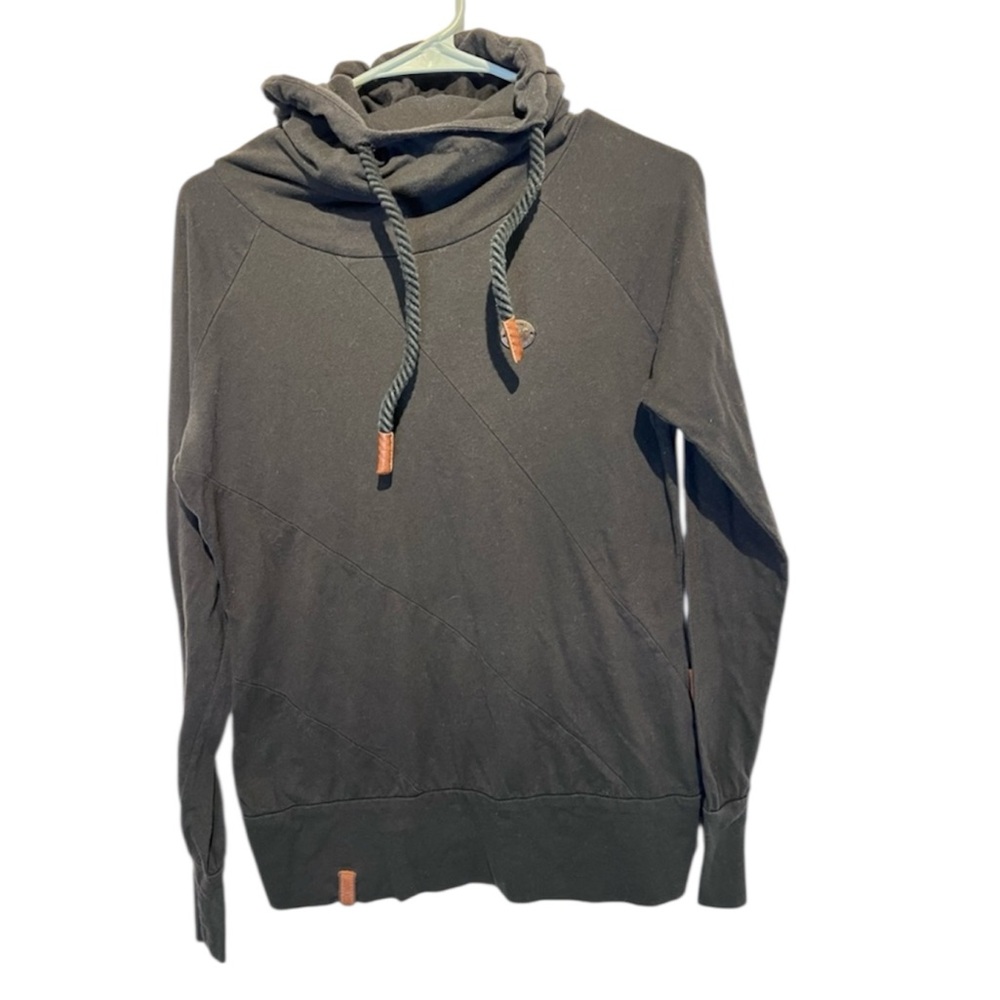 Naketano Women’s lightweight Hoodie-‎ Medium, Black
